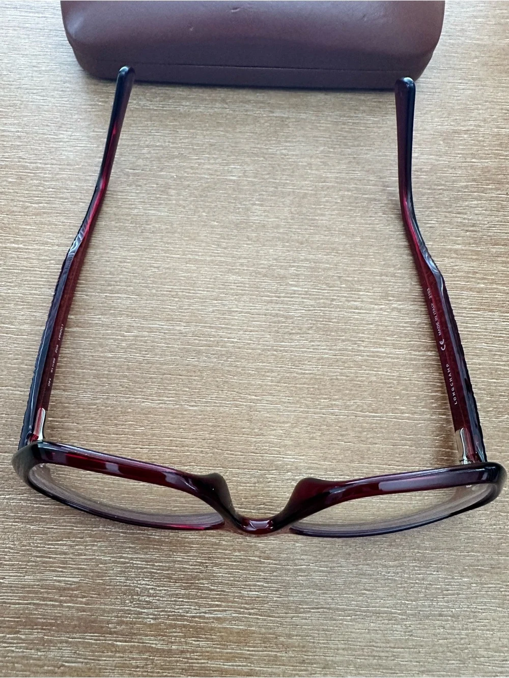 Burgundy Red LONGCHAMP Eyeglass Frames